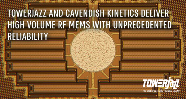Towerjazz & Cavendish Kinetics